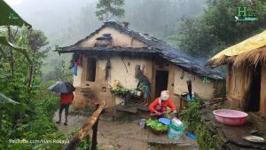 Rainy Season in a Nepali Village: Pumpkin Shoot Curry and Wheat Bread